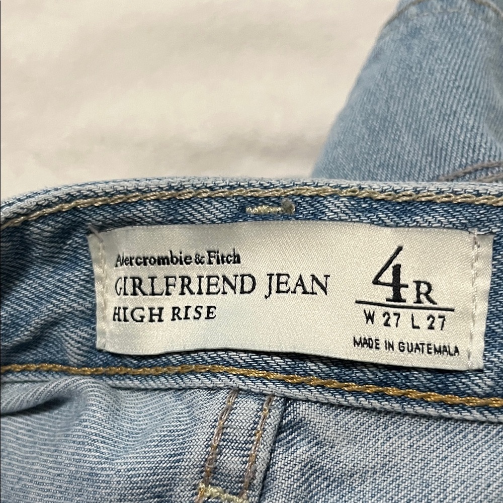 Abercrombie & Fitch Light Blue high rise Boyfriend Jeans - Picture 7 of 7
